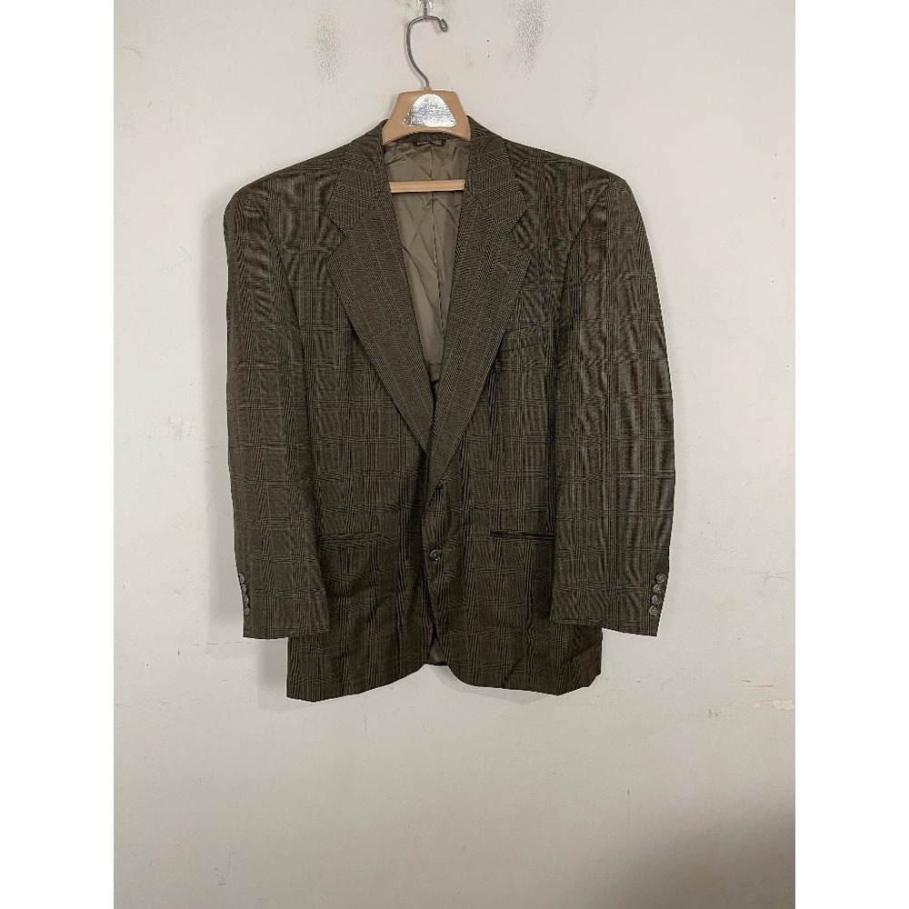 Hunter & Lords Mens Blazer 44 Loro Piana Super 100s Wool Fall Plaid Sport Coat